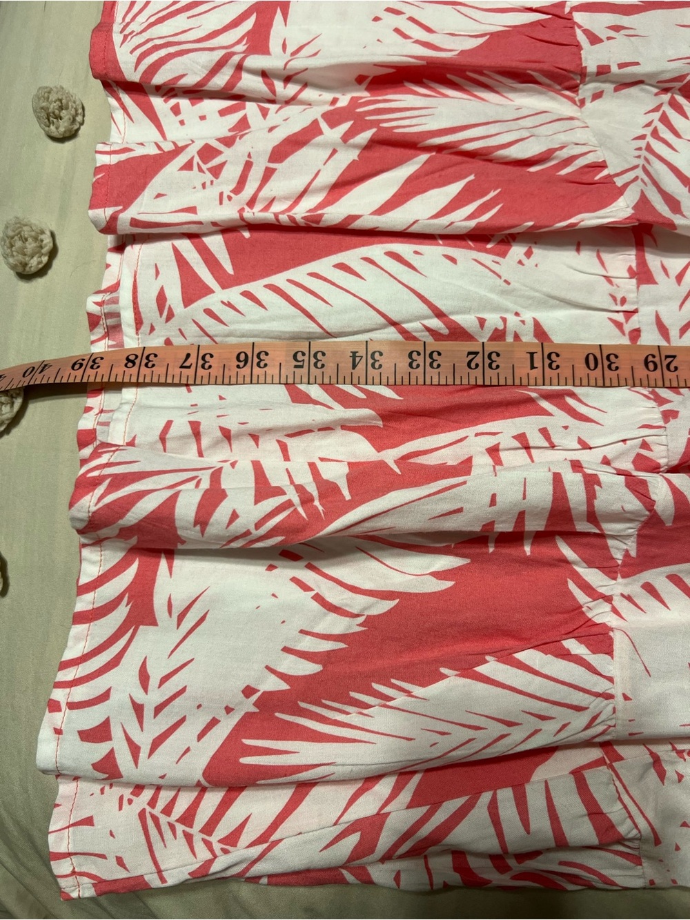 La Mer Luxe Cotton Summer Dress Large Pink Tropical Resort Midi Dress - Picture 9 of 9